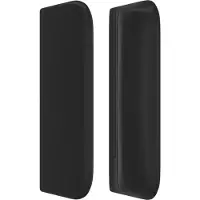 vidaXL Tête de lit avec oreilles Noir 83x16x78/88 cm Similicuir