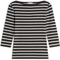Tommy Hilfiger T-shirt 'NEW CODY' noir / blanc