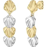 Yokoamii Boucles d'oreilles or / argent
