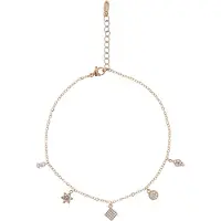 Faina Bijoux de pied or rose / transparent