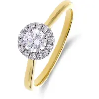 Lucardi Bague or / transparent