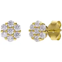 Lucardi Boucles d'oreilles 'Chic' or