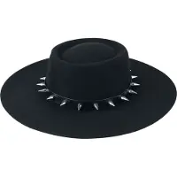 Banned Chapeau Gothic de - Midnight Muse Fedora - pour Unisexe - noir - Taille Standard