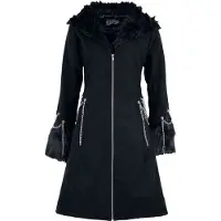 Vixxsin Manteaux Rockabilly de - Neoma Coat - XS - XL - pour Femme - noir - Taille XS