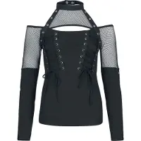 Chemical Black T-shirt manches longues de - Waneta Top - XS - L - pour Femme - noir - Taille XS