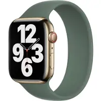 Apple Bracelet Boucle unique en Silicone Watch | 44/45/46/49 mm - Taille 12 - Eucalyptus