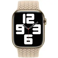 Apple Bracelet Solo tressé pour Watch | 44/45/46/49 mm - Taille 8 - Beige