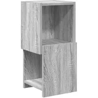 vidaXL Armoire d'angle, 25,5 x 25 x 55 cm, panneaux de particules, imitation bois Sonoma gris