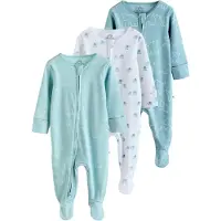 Next Pyjama aqua / bleu cyan / bleu clair / blanc