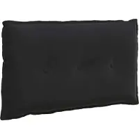 vidaXL Coussin dorsal noir 80 x 50 cm tissu velours côtelé