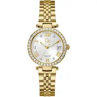 Gc Montre à affichage analogique 'Flair Crystal' or / blanc