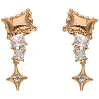 NAEMI Boucles d'oreilles or / transparent