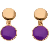 NAEMI Boucles d'oreilles or / violet