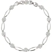 Faina Bracelet argent / transparent