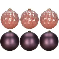 Springos Boules de sapin de Noël, incassables, 6 pcs. Décorations de Noël, 15 cm