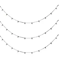 QAZQA Guirlande lumineuse connectable noire avec prise 14m incl. E27 P45 30 lumières IP64 - Lubber