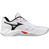 Mizuno Wave Momentum Pro - blanc/noir/rouge vif, taille : 6,5