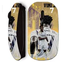 MANIACASE Souris sans fil - Vinicius JR - Real Madrid - Noir - Technologie Wi-Fi - Clé USB incluse