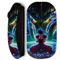 MANIACASE Souris sans fil - Goku - Dragon Ball - Optique - Noir - Clé USB WiFi