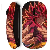 MANIACASE Souris sans fil - DAIMA - Goku Ultime SSJ4 - Noir - Ergonomique - Optique