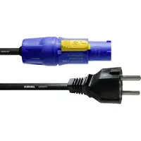 Cordial Cable Powercon/schuko 1,5 M