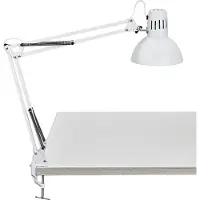 MAUL lampe de table MAULstudy E27 sans ampoule pied à pince blanc