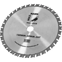 Holzmann Lame carbure métal D. 180 x Al. 20 mm