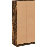 vidaXL Highboard avec portes chêne fumé 68x37x142 cm Bois composite