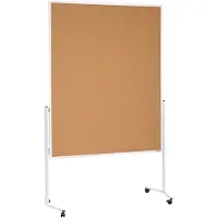 MAGNETOPLAN Tableau d'animation cadre blanc, non divisé, mobile (120 x 198 cm)