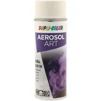 Dupli Color Bombe de peinture de couleur AEROSOL Art blanc pur brillant RAL 9010 400 ml bomb (Par 6)