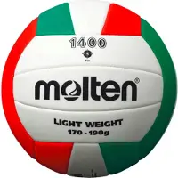 Molten Volleyball V5C1400, blanc/vert/rouge, 210g