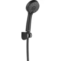 Kuchinox Garniture de douche 225x90 mm Douche 3 fonctions noire Cento