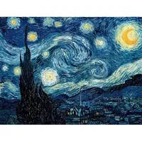 Puzzle Michle Wilson Puzzle en Bois Dcoup la Main - La Nuit Etoile, Vincent Van Gogh