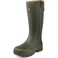 Gateway1 Bottes de Pluie Gateway1 Men Pheasant Game 18 Inch 5mm Side Zip Dark Olive-Taille 47