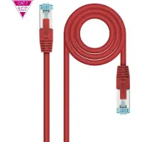 Nanocable Câble réseau Nanocable Rj45 Lszh Cat.7 600Mhz Sftp Awg26 2 M rouge