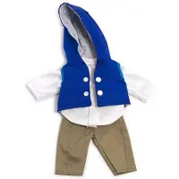 Miniland Ensemble de vêtements pour temps tempéré pour poupées garçons de 32 cm