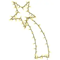 vidaXL Illumination de Noël Silhouette d'étoile filante 115 LEDs