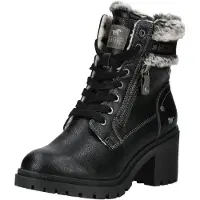 Mustang Bottines à lacets 'Leila' noir