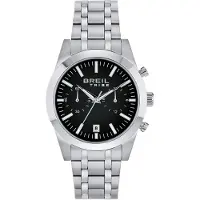 Breil Montre à affichage analogique 'Rank' noir / argent