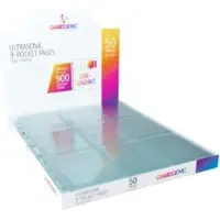 GameGenic Ultrasons 9-Pocket Sideloader Pages pour cartes, 50 pièces