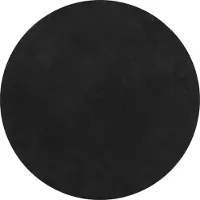 vidaXL Tapis HUARTE à poils courts doux et lavable noir Ø 80 cm