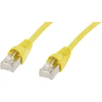 Telegärtner Câble patch, cat.5e, blindé par feuille, 25 m, jaune (L00006D0096)
