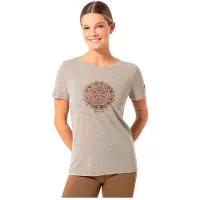 Super.natural Ornament Regular Fit Short Sleeve T-shirt Beige S Femme