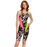 Madwave Kneeskin Pbt Open Back Competition Swimsuit Noir XL Fille