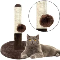 Lean 20913 Grattoir pour chat 40 x 30 cm, poteau, marron foncé
