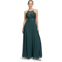 Vera Mont Robe de soirée vert foncé