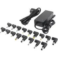 MicroBattery 90W Universal Power Adapter Intérieur 90W Noir adaptateur de puissance & onduleur - Adaptateurs de puissance & onduleurs (90 W, Intérieur, Universel, Noir)
