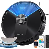 Proscenic Q8 - Aspirateur Robot Laveur 2 en 1 - 6000pa - Automnomie 200Min - Navigation LiDAR - Alexa, Google Home, Siri, IFTTT, APP