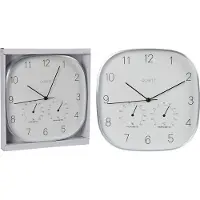 Koopman Horloge murale avec station météo 28,5cm