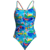 Funkita Diamond Back Swimsuit Bleu AUS 12 Femme